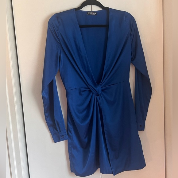 Fashion Nova Satin Dress sz L - Picture 9 of 11